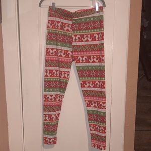 Llama holiday leggings!